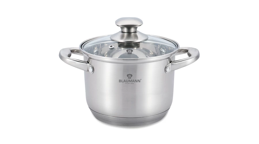 Blaumann Satin Gourmet Line rozsdamentes ac�l faz�k fed�vel, 24 cm